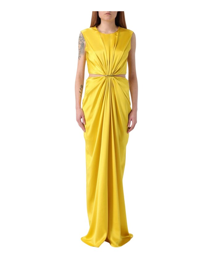 robe-maxi-en-soie-jaune-avec-decoupe