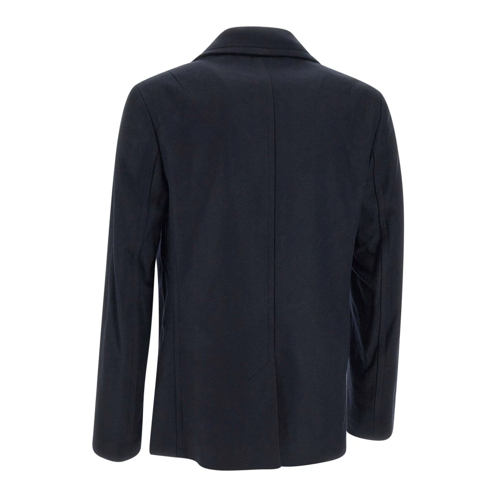 Paul Smith Blauwe Wol Kasjmier Jas Blue Heren