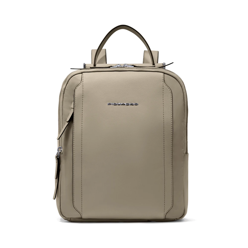 Piquadro Beige Women’s Backpack For Ipad®Pro 12,9