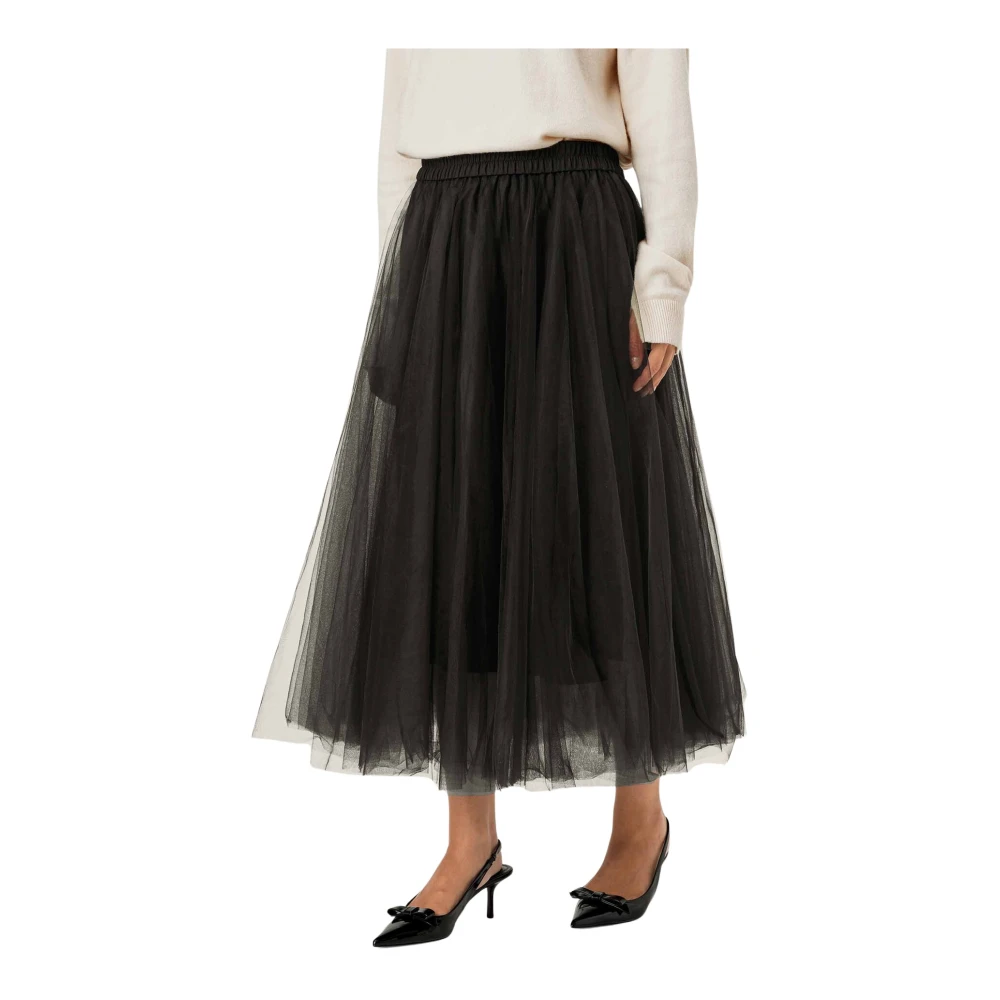Masai Zwarte Tule Rok Mascarlet Model Black Dames