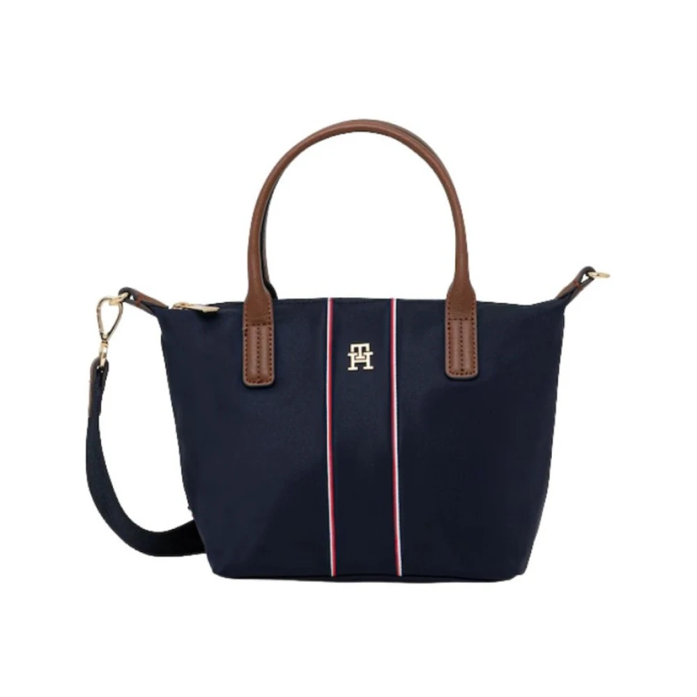Tommy Hilfiger Women's Blue Corporate Th Monogram Crossbody Tote Bag