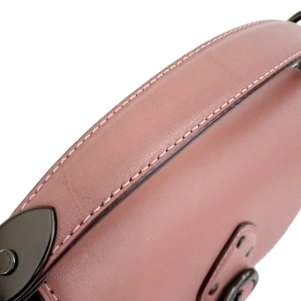 Coach Pre-owned Leather handbags Pink Dames