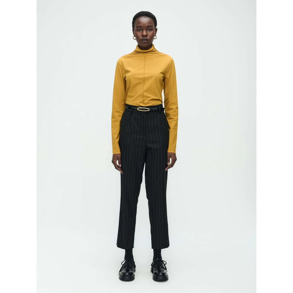 Jane Lushka Top van technisch jersey Yellow Dames