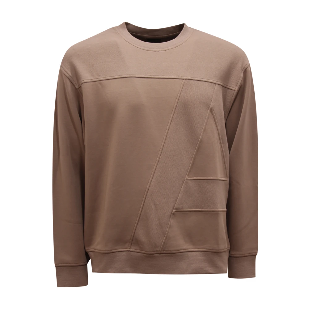 Armani Mannelijk Beige Hoodies & Sweatvesten Heren, S, Felpa Exchange Sweatshirt