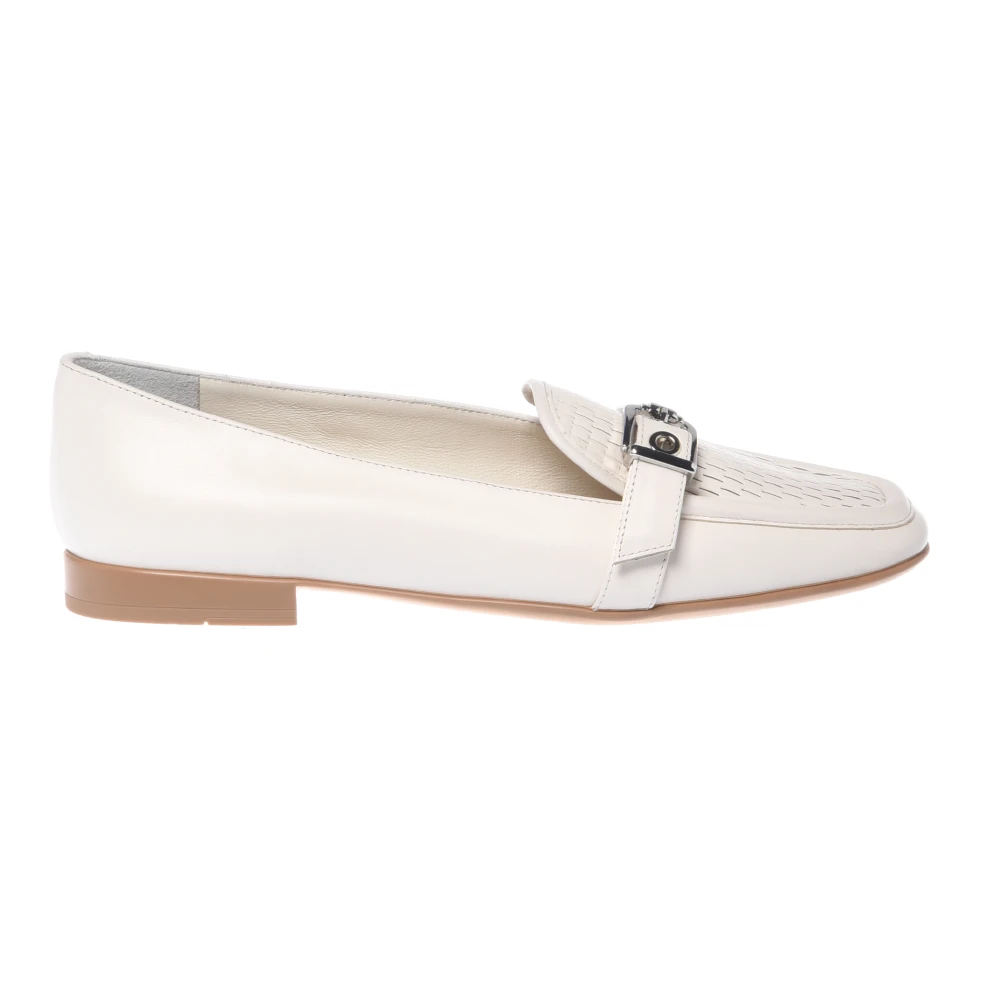 Baldinini White Loafers, Female, 7 Uk, Suede Loafer
