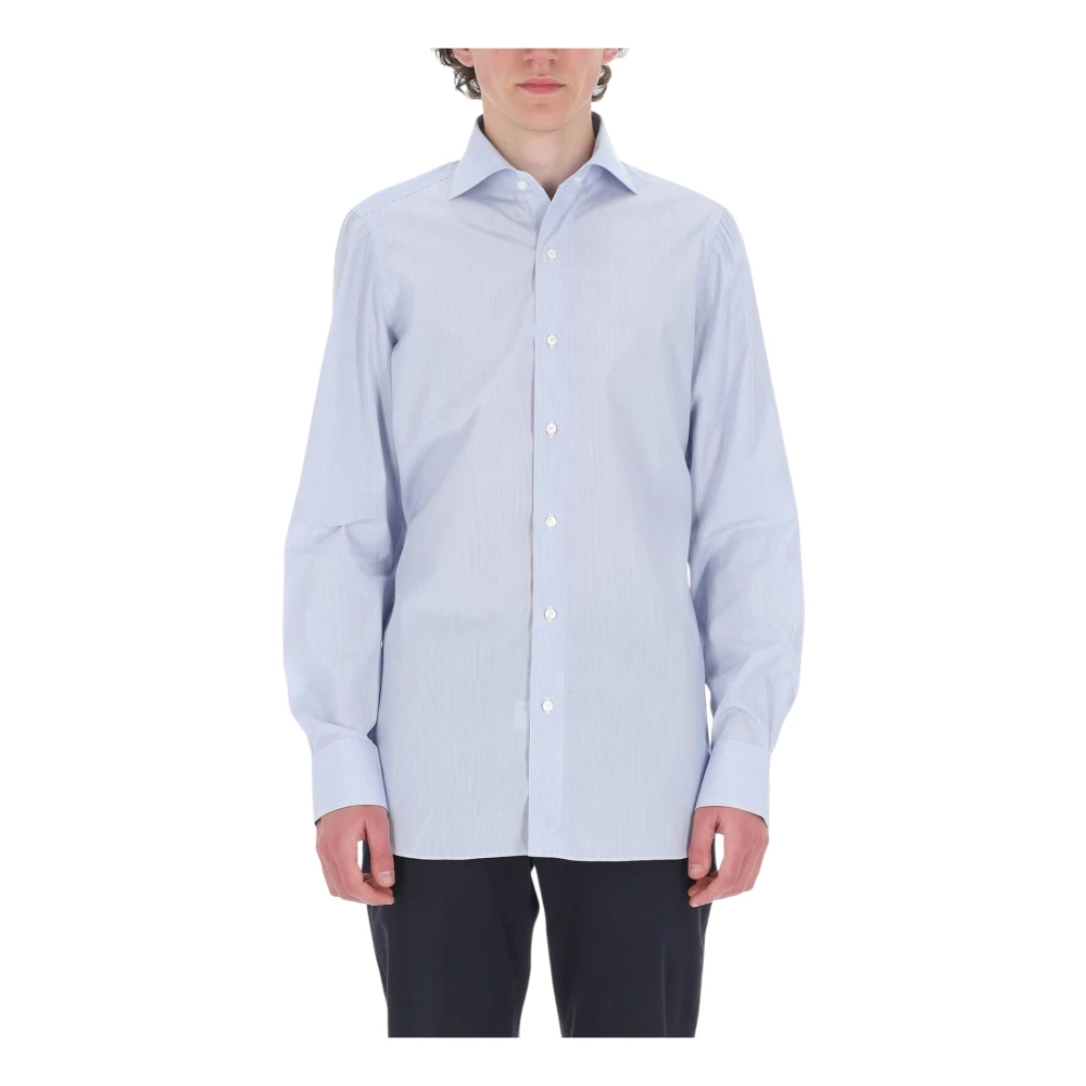 Finamore Herren Blau Shirts, Lgröße: