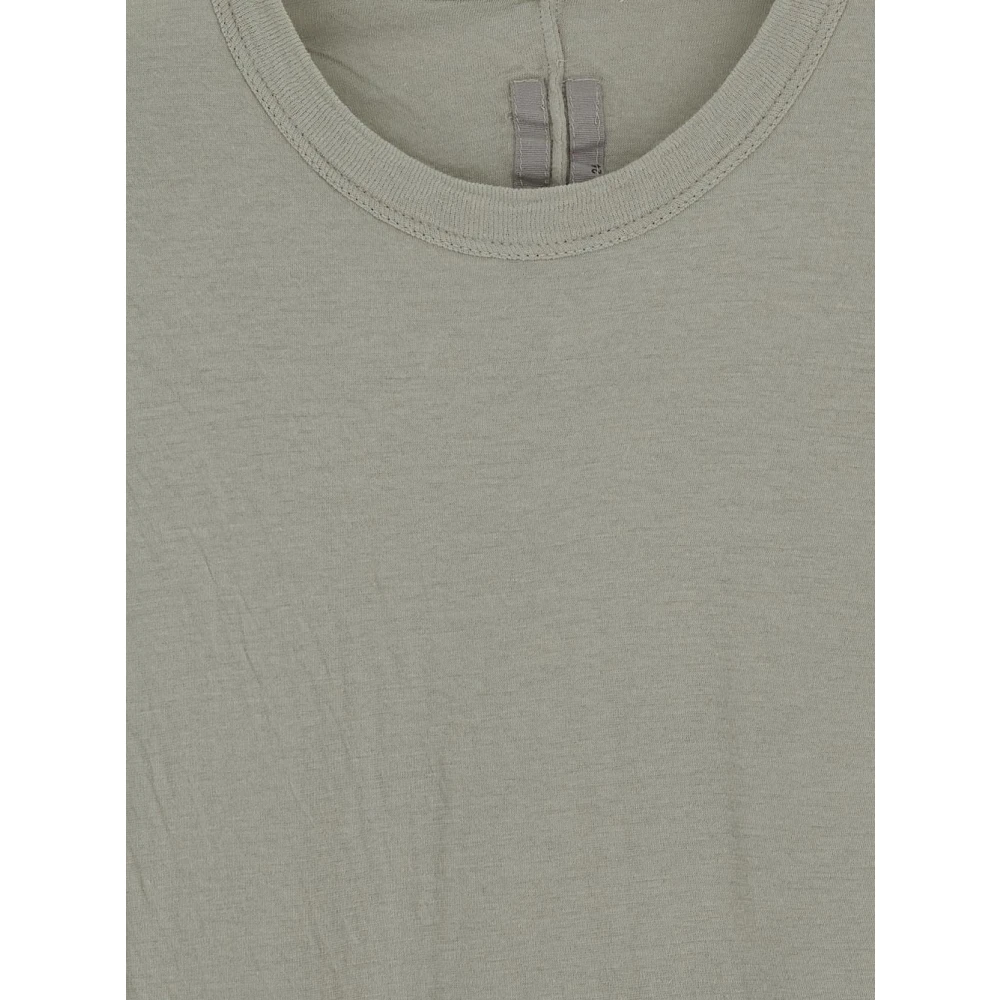 Rick Owens Double SS Katoenen T-Shirt Beige Heren