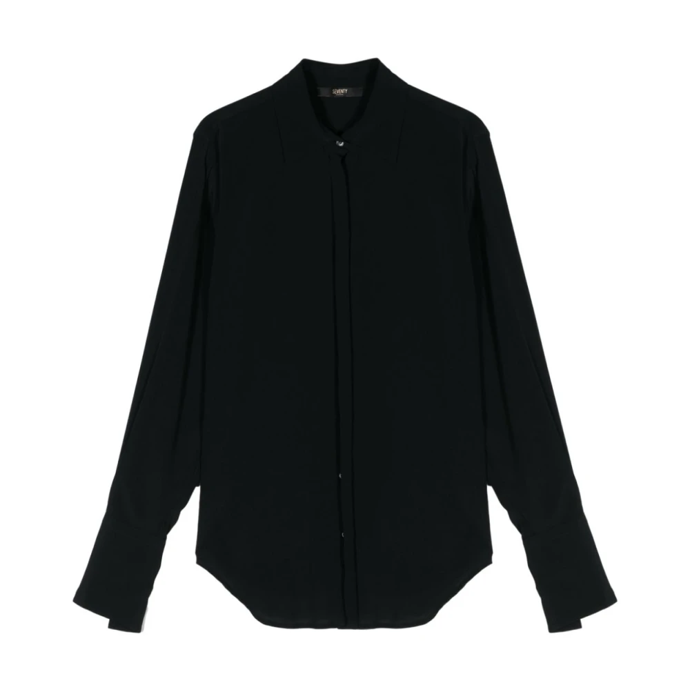 Seventy Casual overhemden voor mannen en vrouwen Black Dames