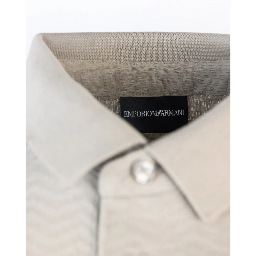 Emporio Armani Stijlvolle T-shirts en Polos Collectie Beige Heren