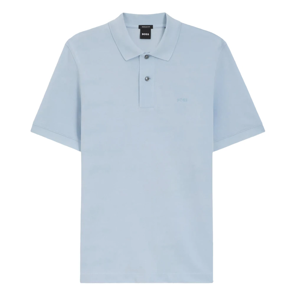 Hugo Men's Blue Polo Shirts, 3XL, Pallas Logo-Detail Polo Shirt