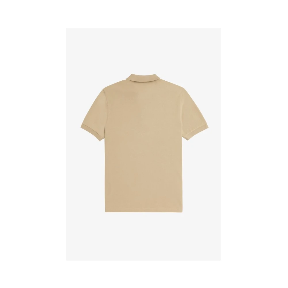 Fred Perry Geborduurd Poloshirt Beige Heren