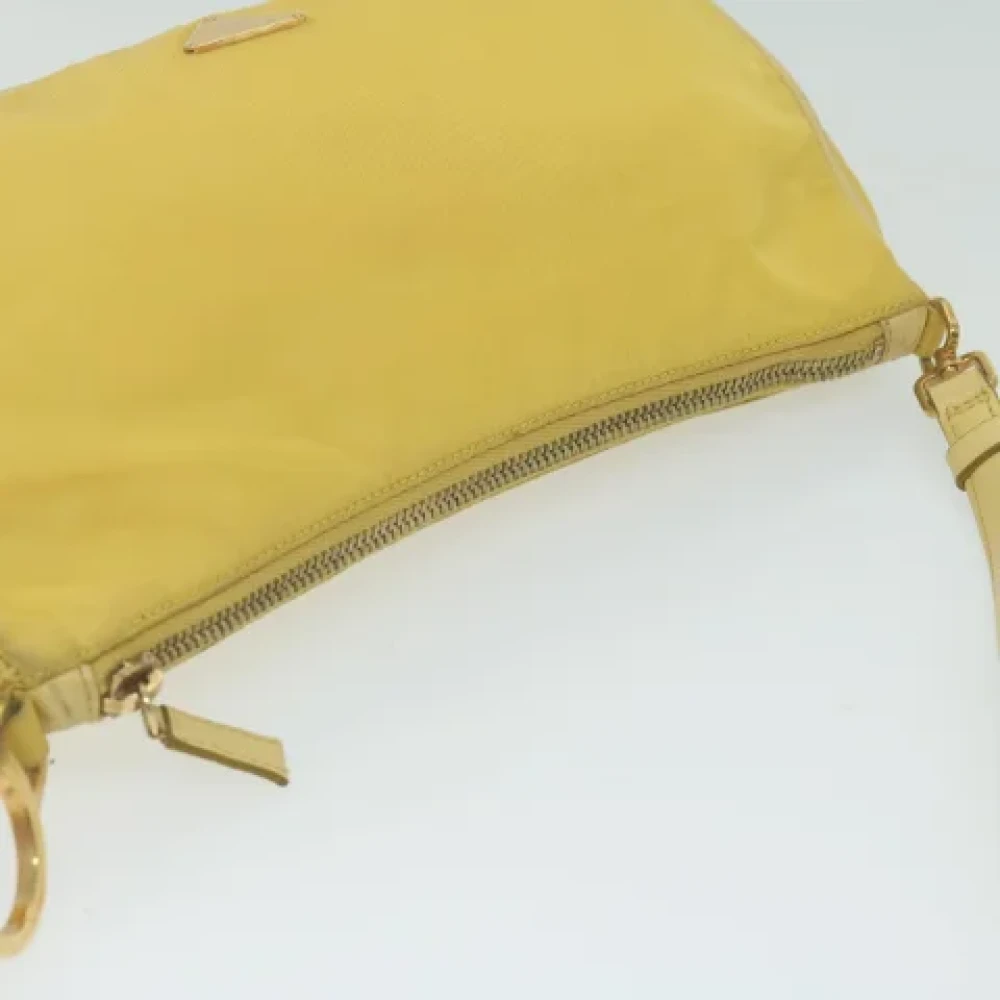 Prada Vintage Pre-owned Nylon pouches Yellow Dames