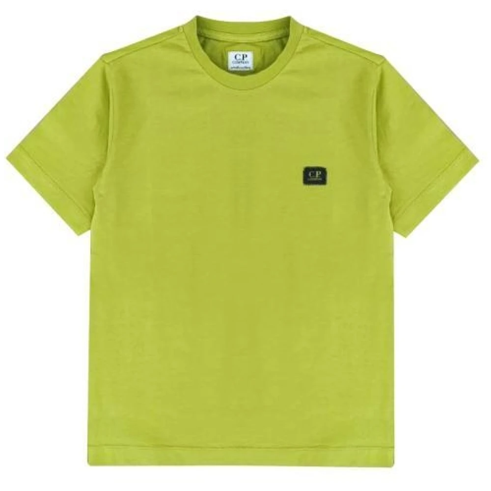 C.p. Company Boys Green Logo Patch Cedar T-Shirt - Kids Short Sleeve T-Shirts - 10 Y - Kids