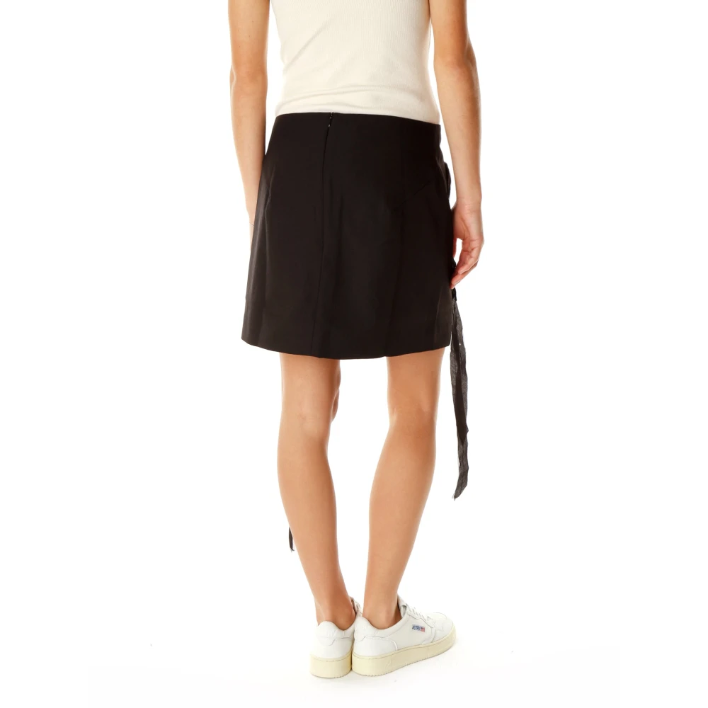 BAUM UND PFERDGARTEN Minirok met Strikdetails Black Dames