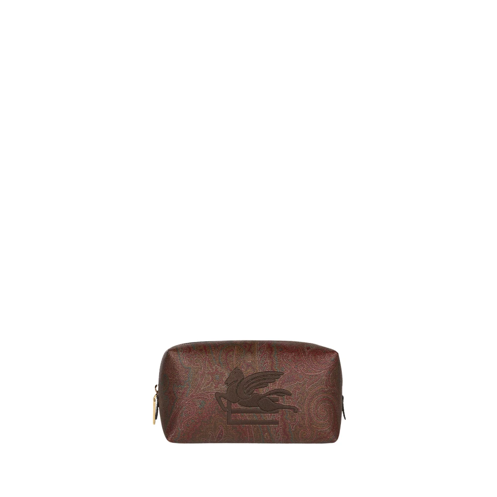 ETRO Bruine Paisley Jacquard Pouch Brown Heren