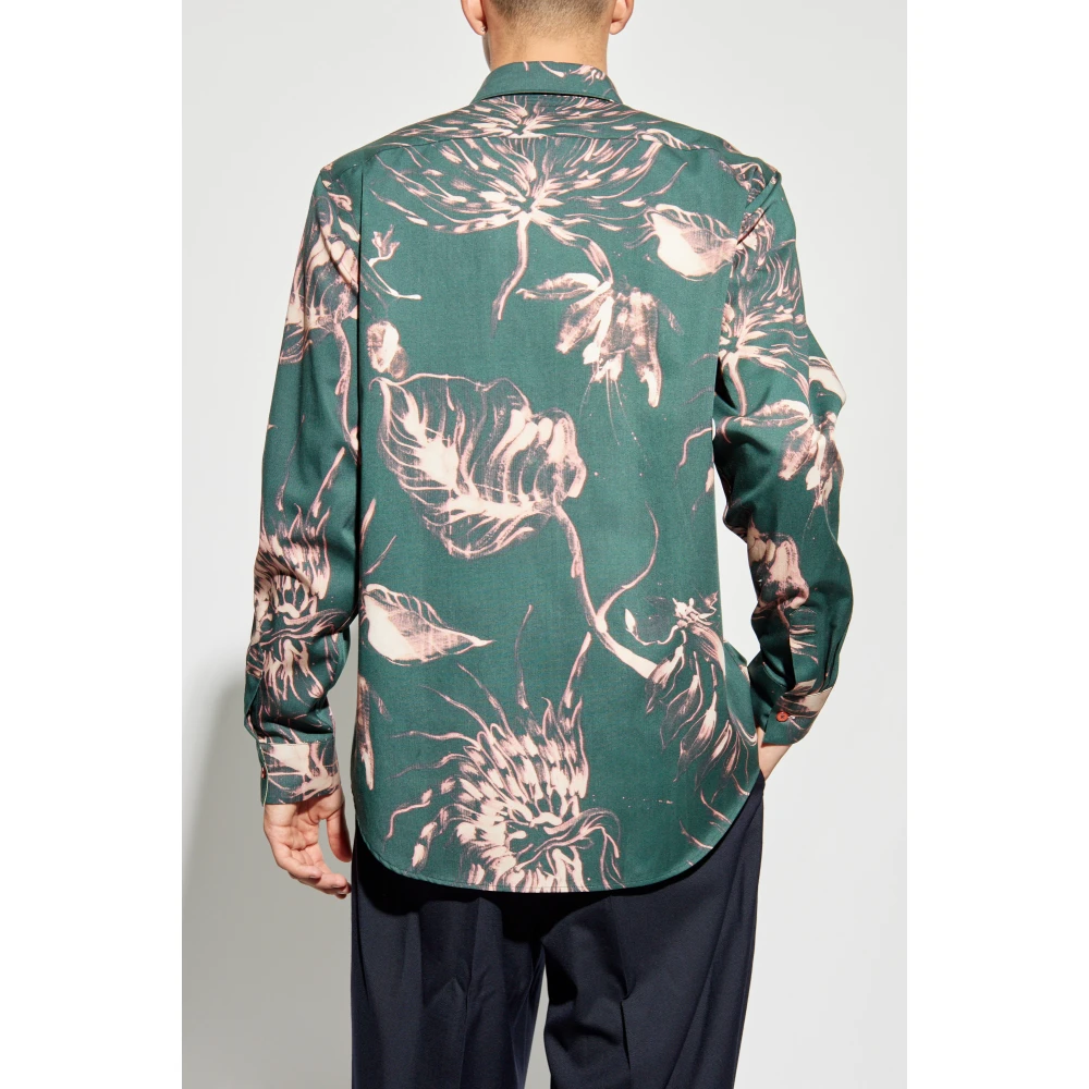 Paul Smith Gestreept overhemd Green Heren