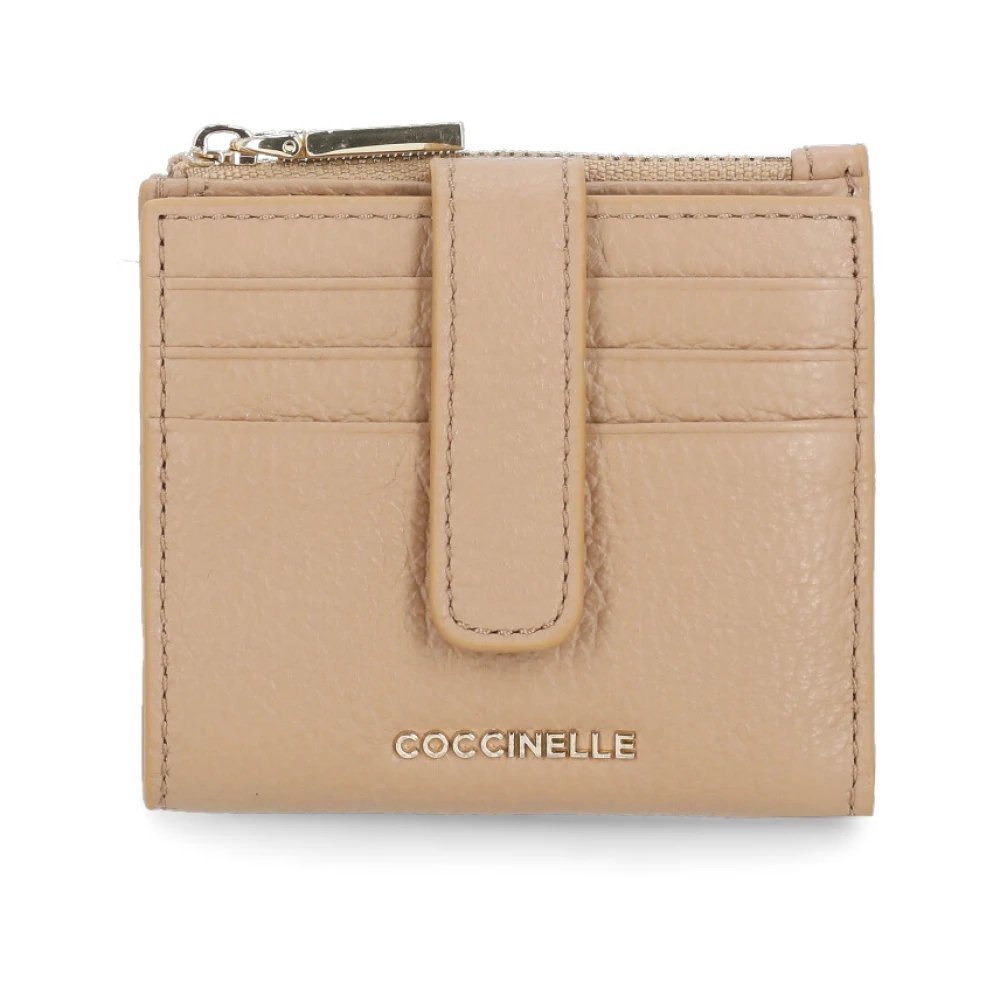 Coccinelle Women's Beige Wallets & Cardholders, One Size, Metallic Soft Wallet