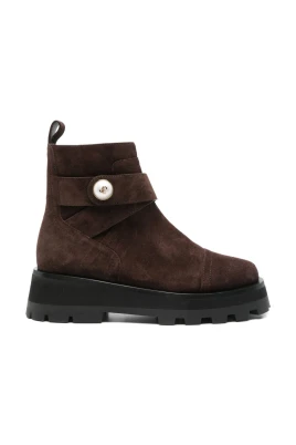 Brun Mocka Pärla Ankelboots