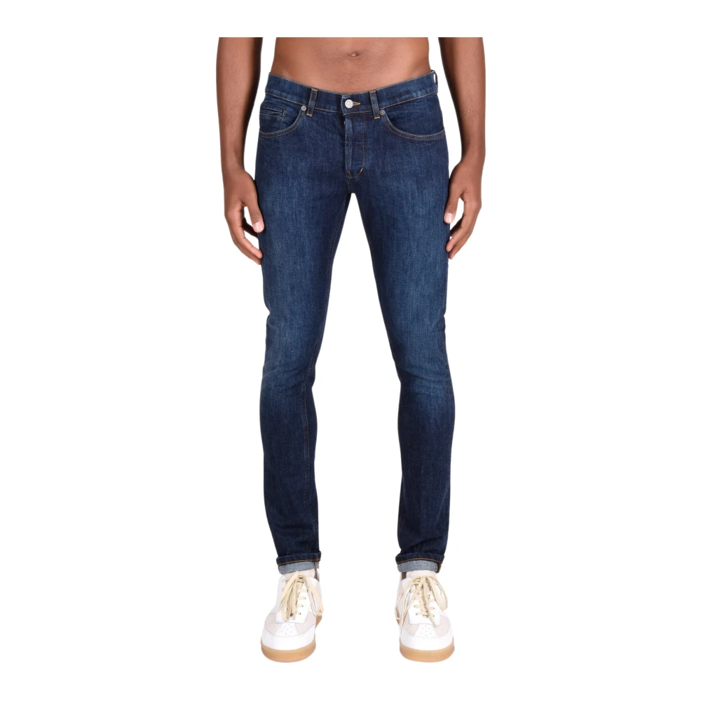 Dondup Klassieke Katoenmix Broek met Zakken Blue Heren