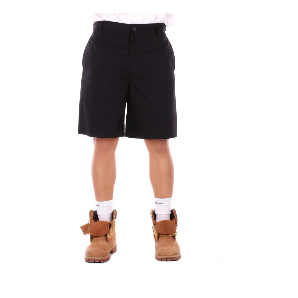 Carhartt Wip Men's Black Calder Buttoned Shorts - Casual Shorts - W33 - Shorts