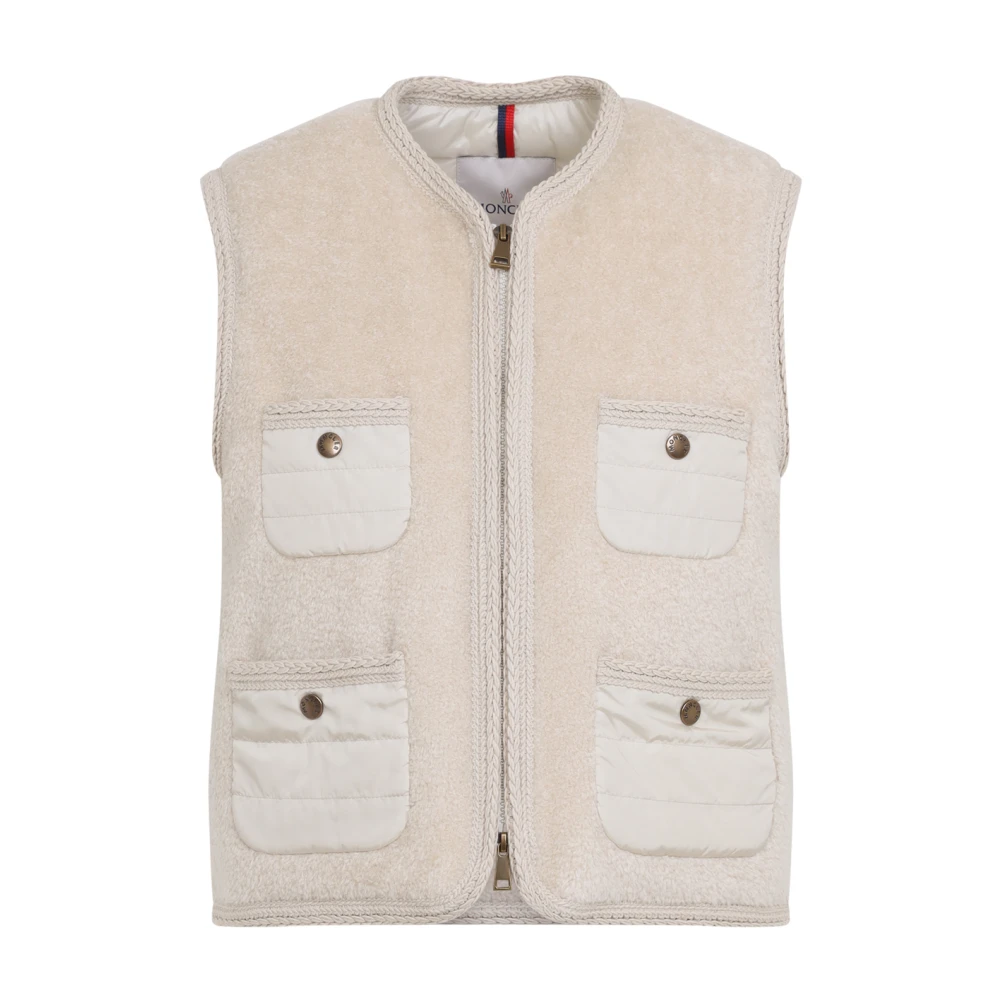Moncler Mujer Beige Chaquetas, Talla: M
