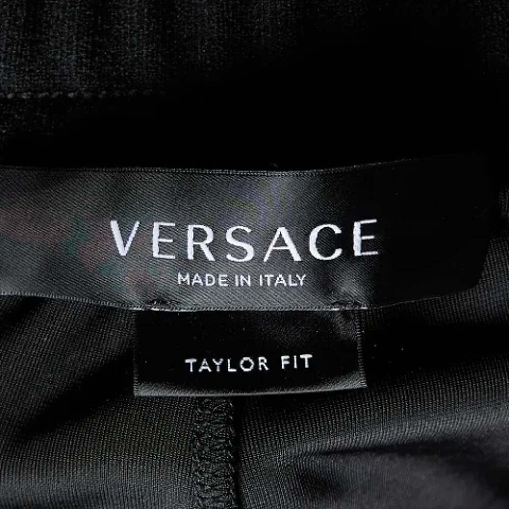Versace Pre-owned Fabric bottoms Black Dames