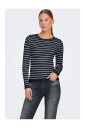 stribet-langaermet-rund-hals-top