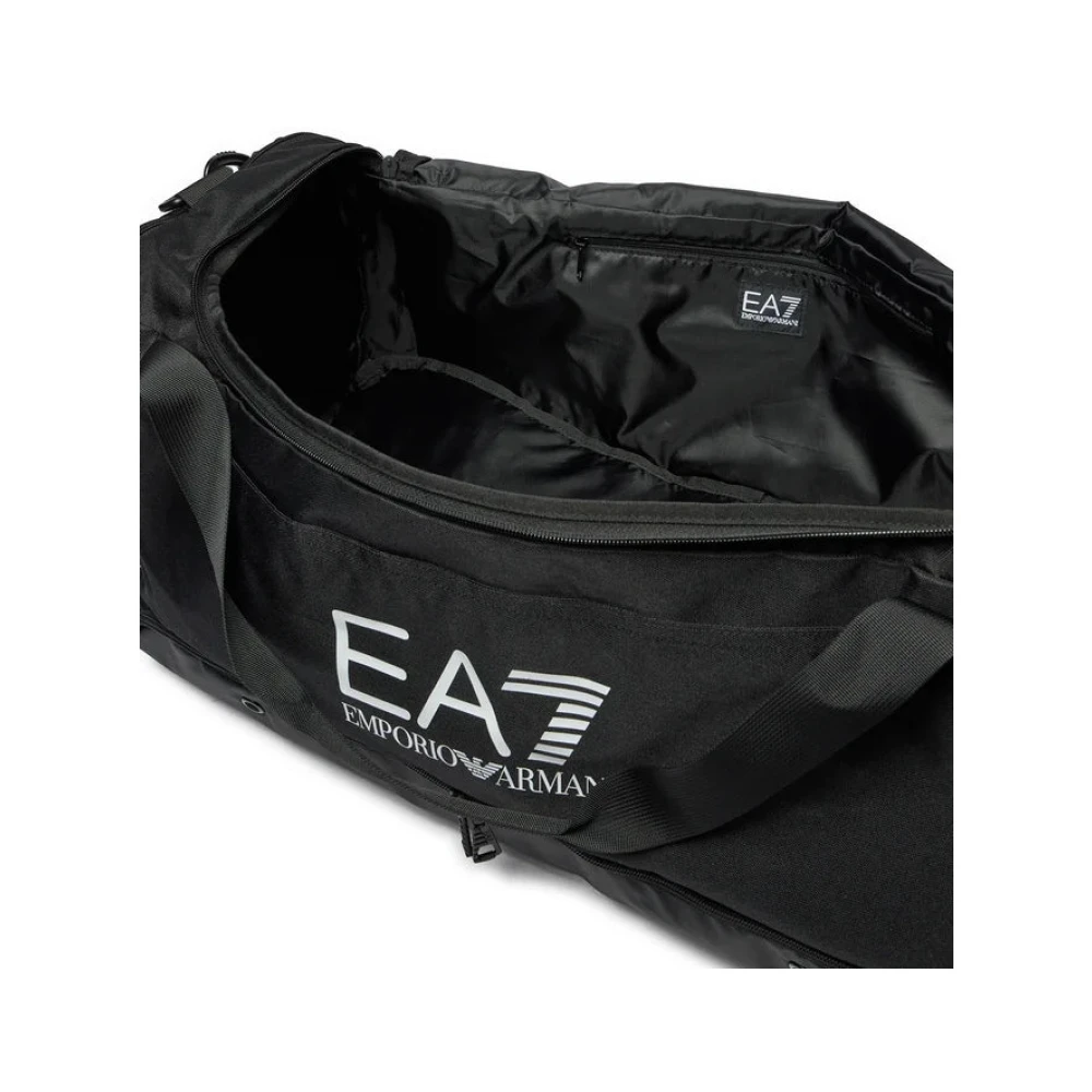 Emporio Armani EA7 Zwarte Reis Gymtas Stijlvol Black Heren