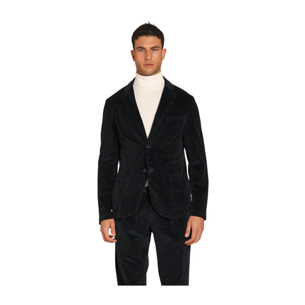 Mason's Velvet Gestreepte Heren Blazer Blue Heren