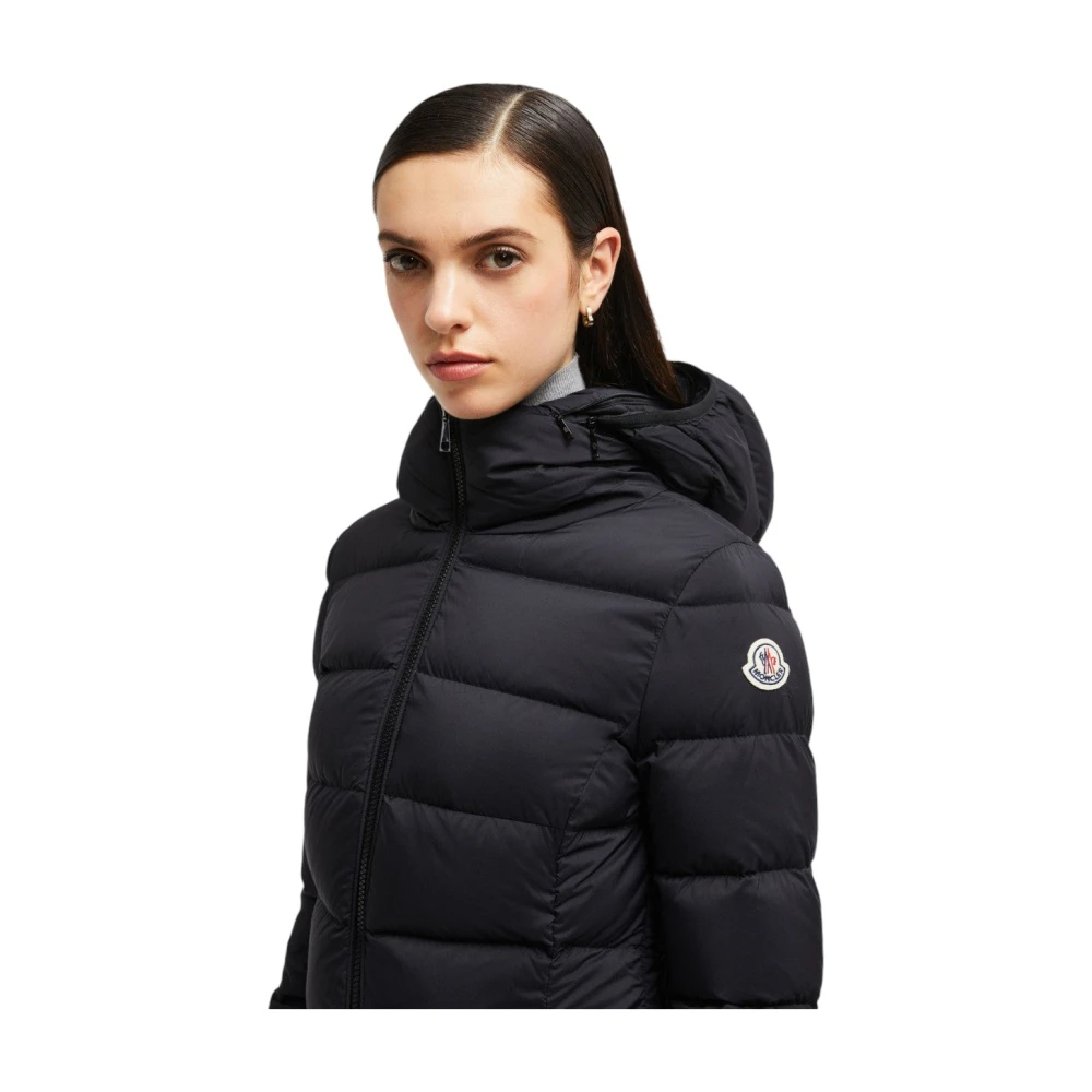 Moncler Lange Donsjas Black Dames