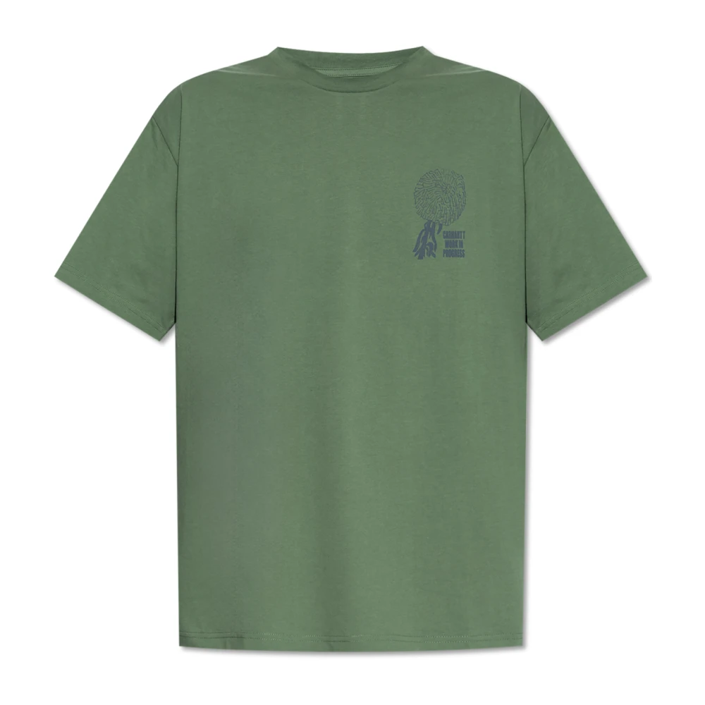 Carhartt WIP T-shirt met print Green Heren