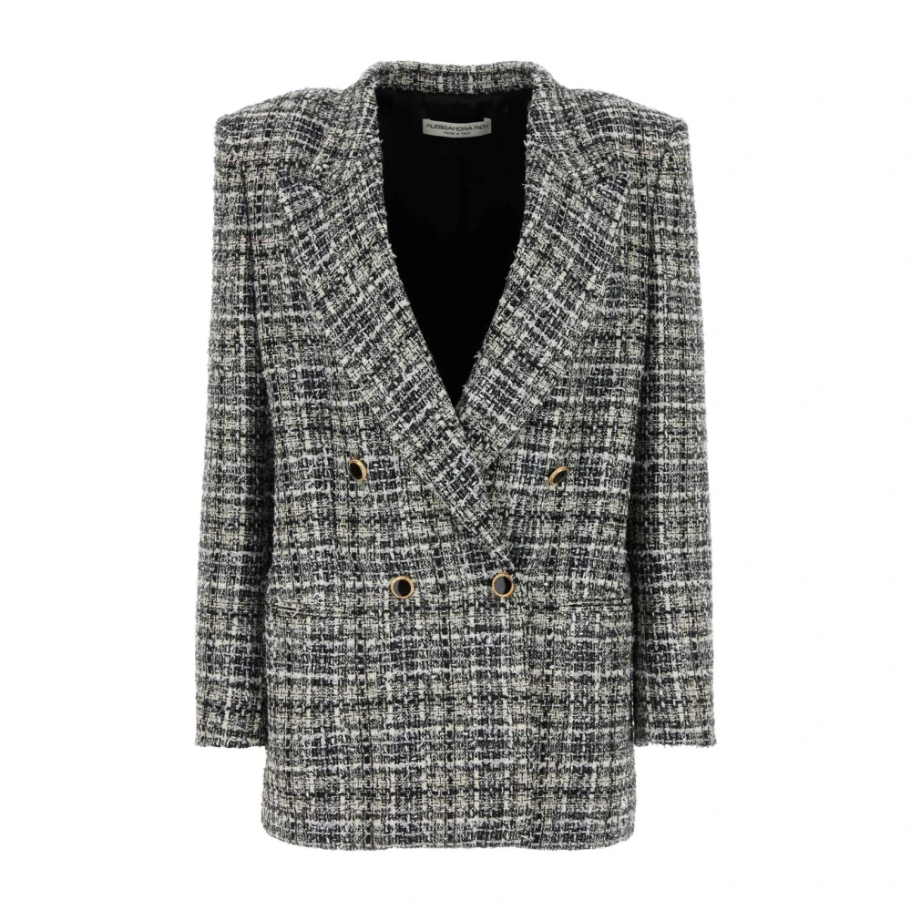 Alessandra Rich Women's Gray Stylish Blazers And Vests Collection