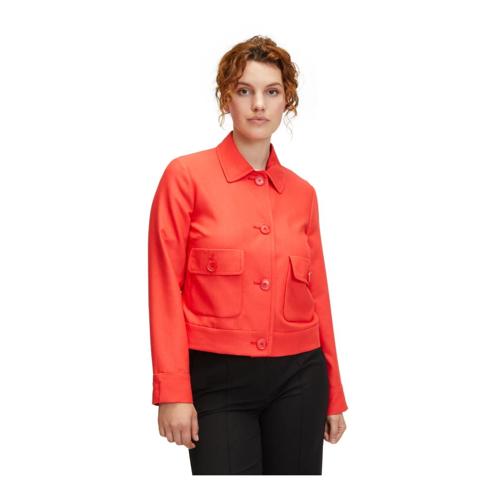 Betty Barclay Klassieke Blazer Jas met Zakken Red Dames