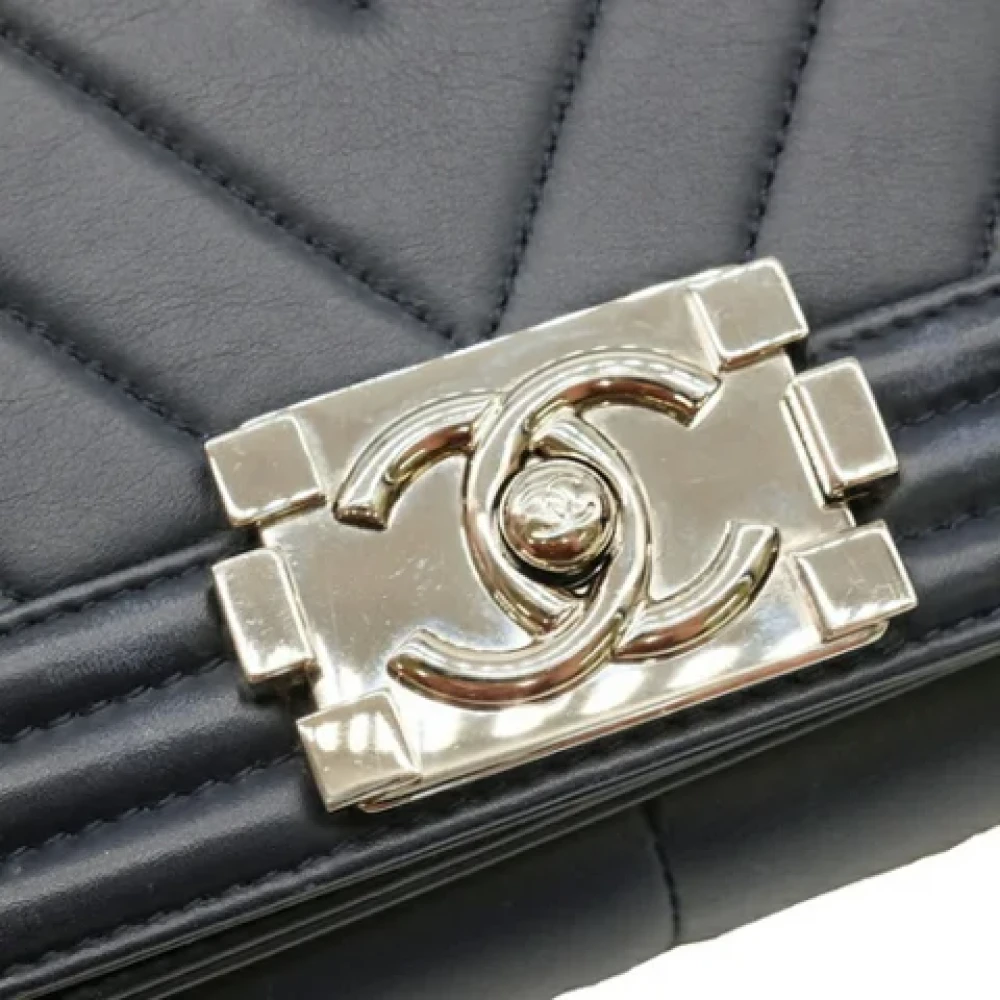 Chanel Vintage Pre-owned Canvas chanel-bags Blue Dames