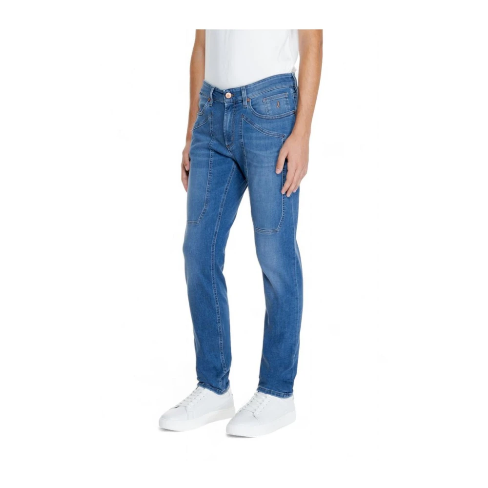 Jeckerson Stretch Katoenmix Herenbroeken Blue Heren