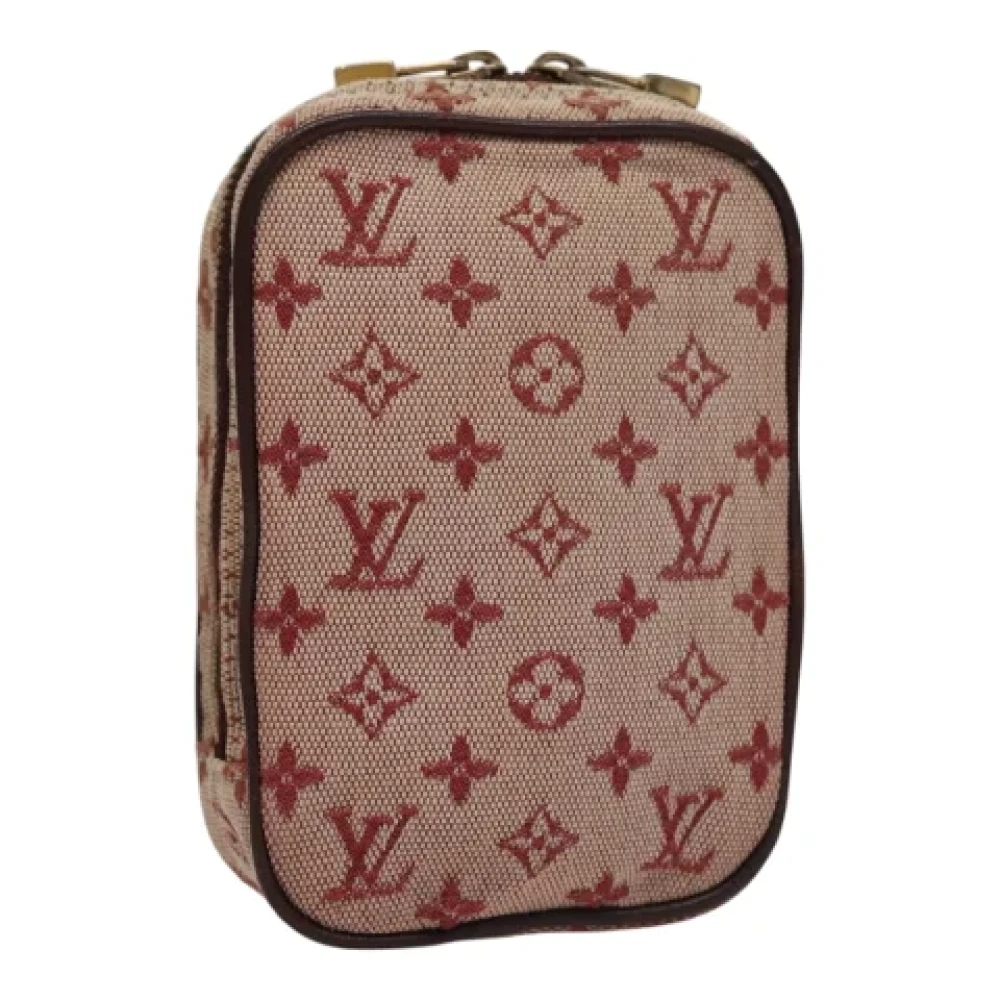 Louis Vuitton Vintage Pre-owned Canvas pouches Red Dames
