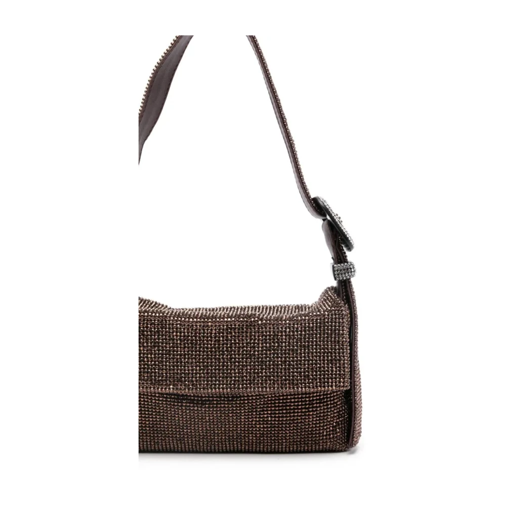 Benedetta Bruzziches Schoudertas met Kristalversiering in Bruin Brown Dames