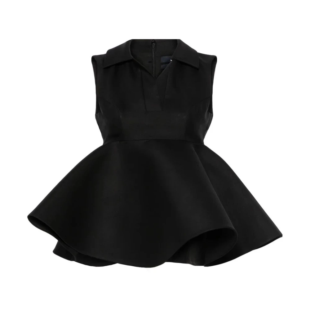 Jacquemus Zwarte Off-Shoulder Top Black Dames