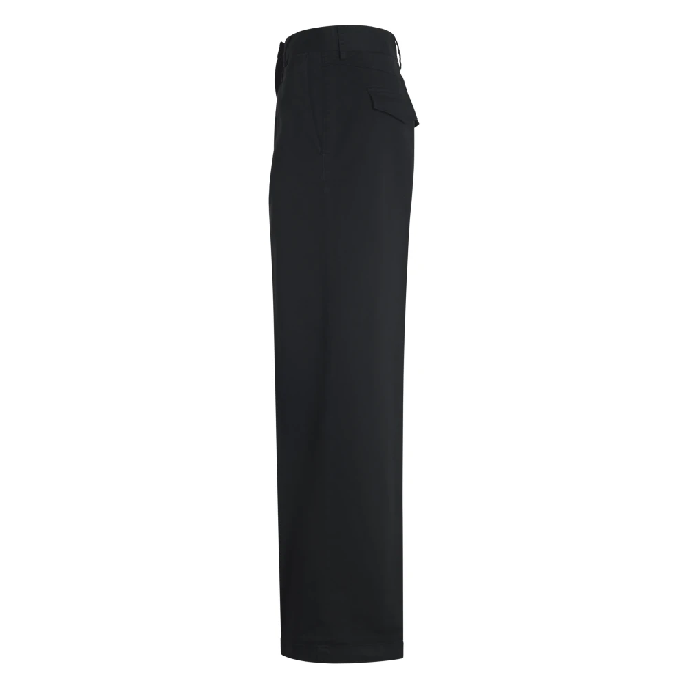Forte Zwarte Broek Elegante Stijl Black Dames