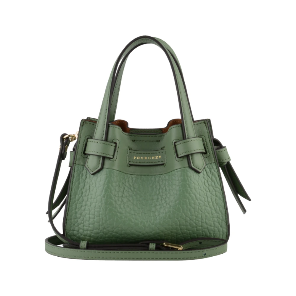 Pourchet Paris Blossom Almond Crossbody Bag Green, Dam