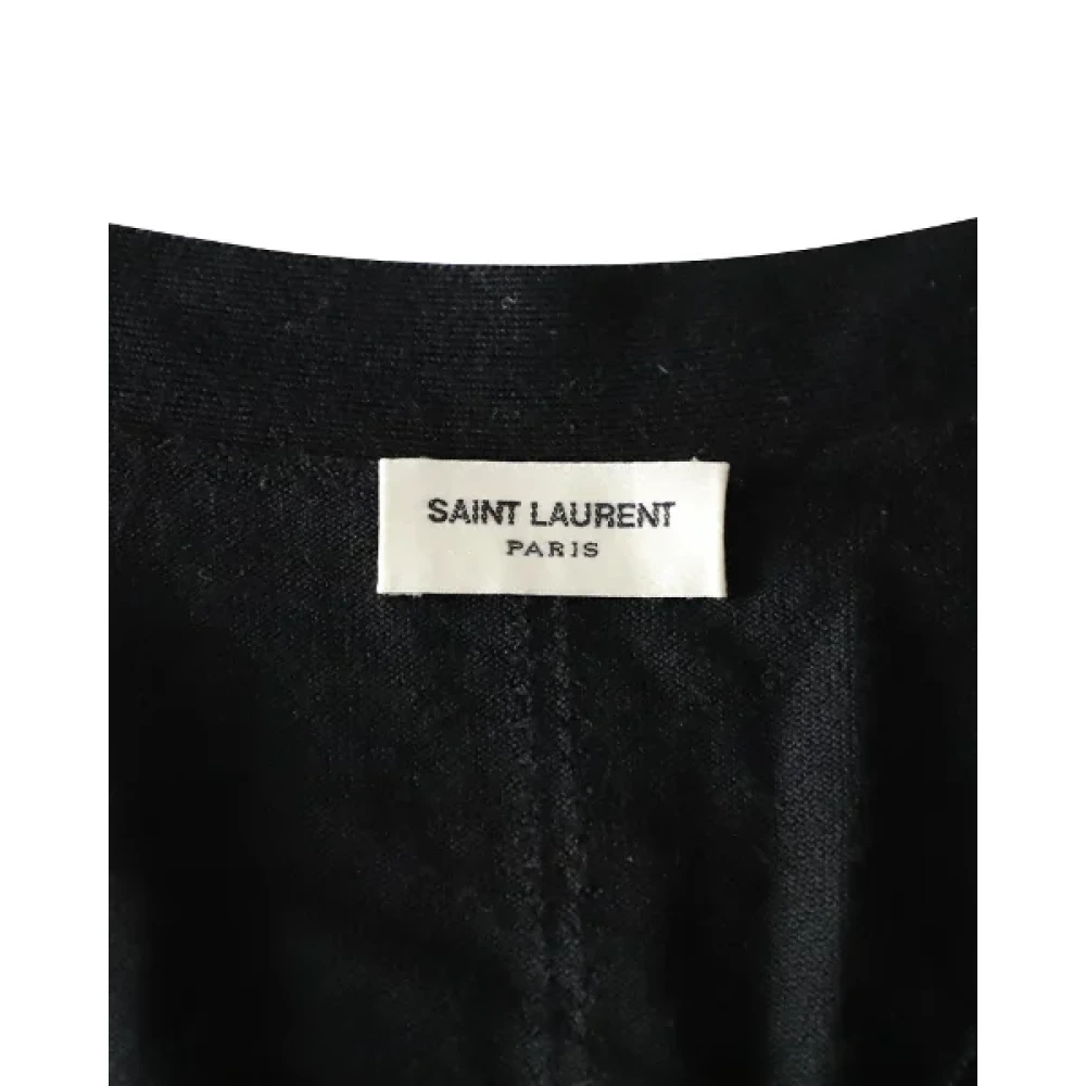 Saint Laurent Vintage Pre-owned Wool tops Black Dames