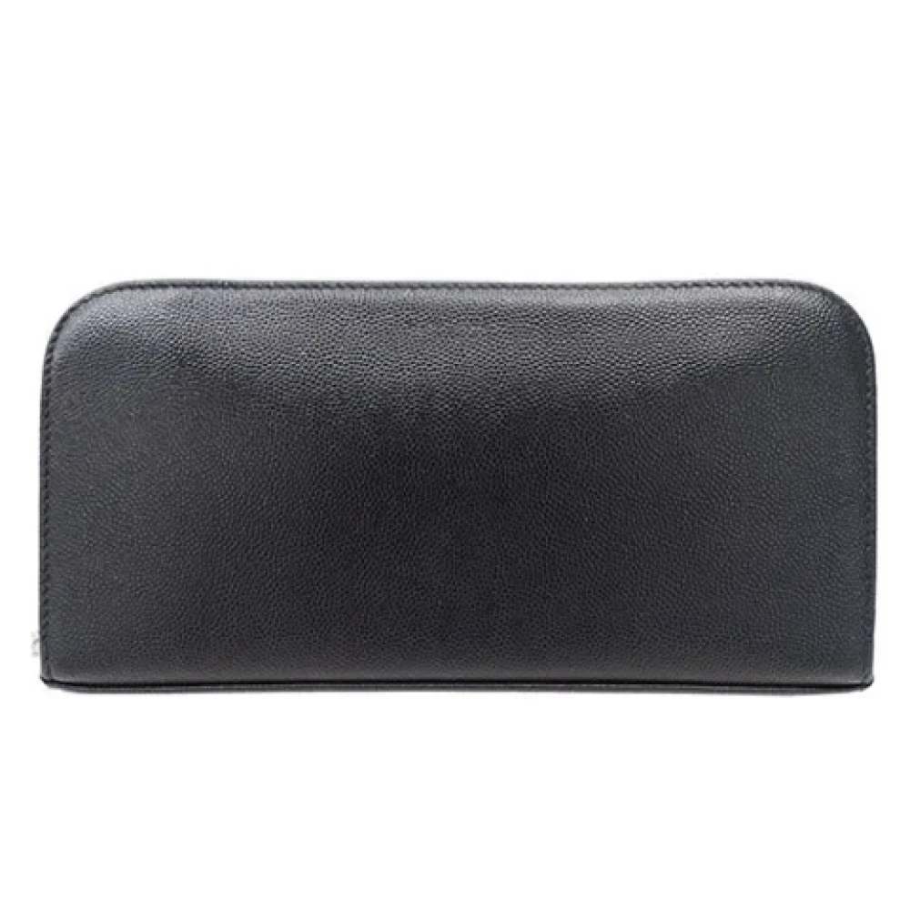 Saint Laurent Vintage Pre-owned Leather wallets Black Dames