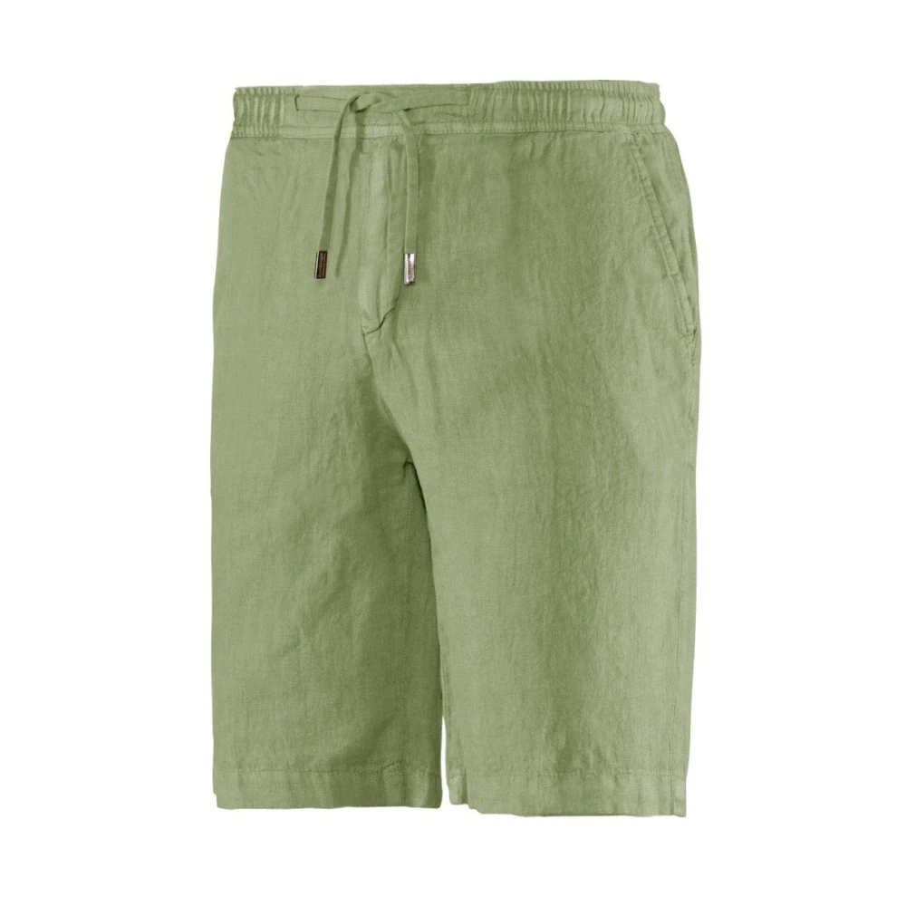 BomBoogie Comfortabele Fit Linnen Chino Shorts Beige Heren