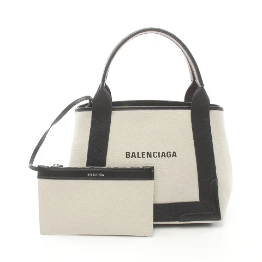 Balenciaga Vintage Pre-owned Canvas totes Beige Dames