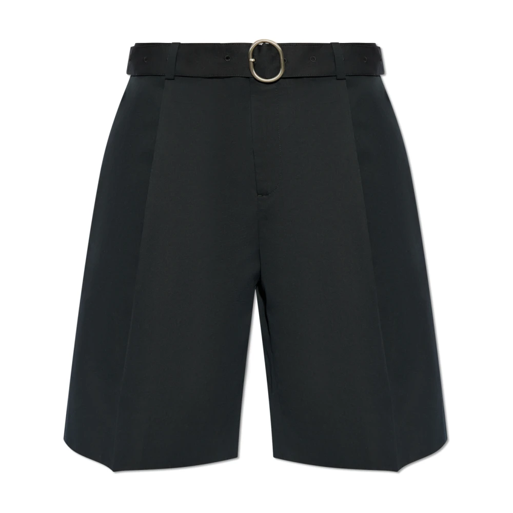 Jil Sander Shorts met riem Black Heren