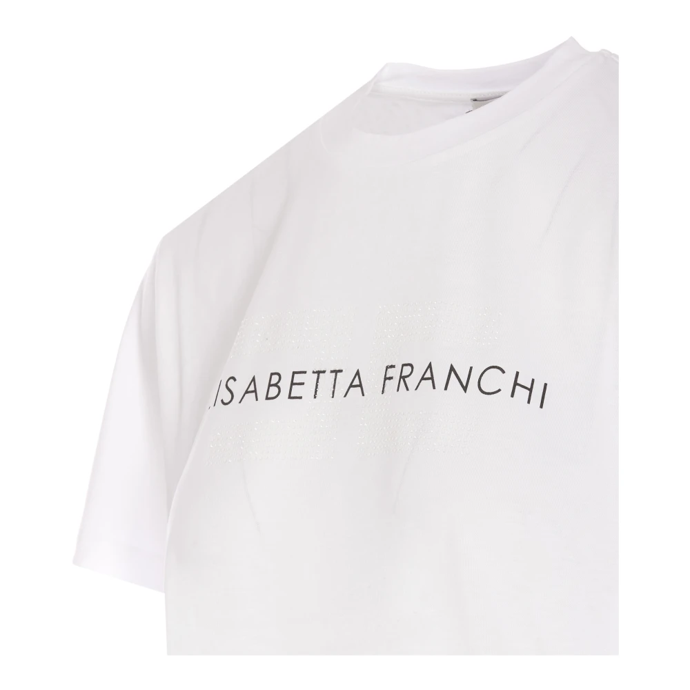 Elisabetta Franchi Witte T-shirts en Polos White Dames