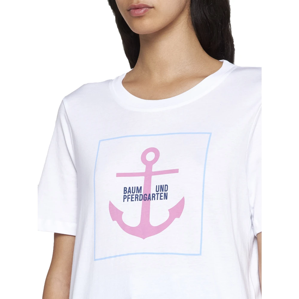 BAUM UND PFERDGARTEN Stijlvolle T-shirts en Polos Collectie White Dames