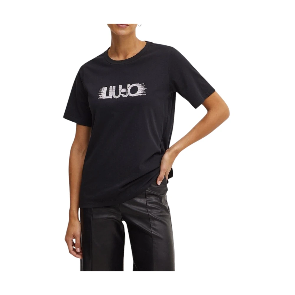 Liu Jo Mujer Negro Camisetas, Talla: Xs