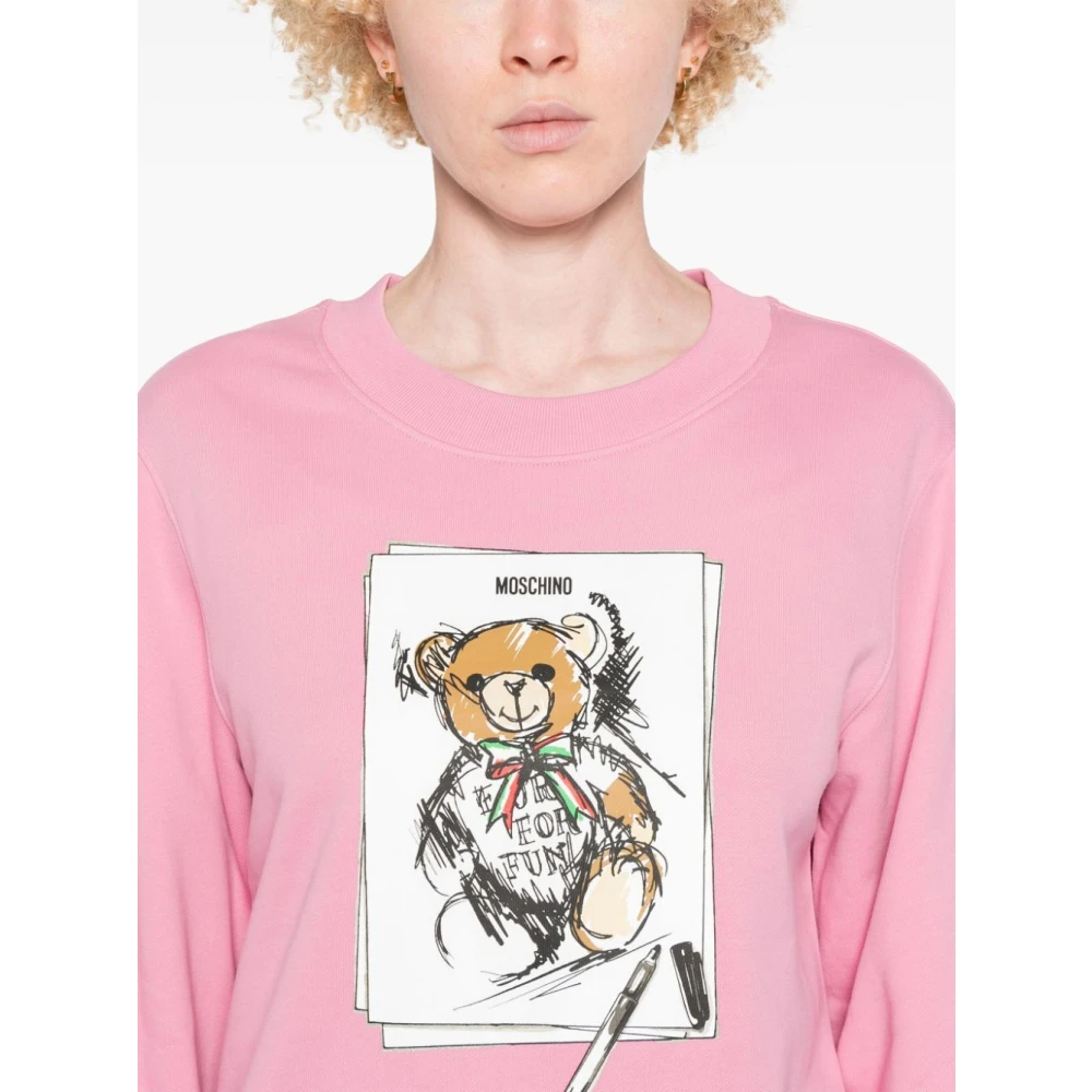 Moschino Casual Sweatshirt 181C Pink Dames