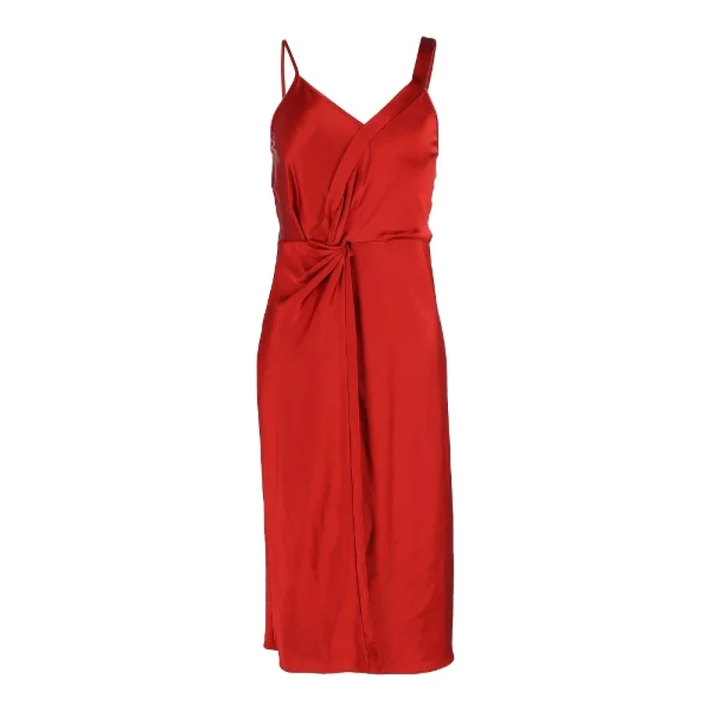 Alexander Wang Pre-owned Satin dresses Red Dames